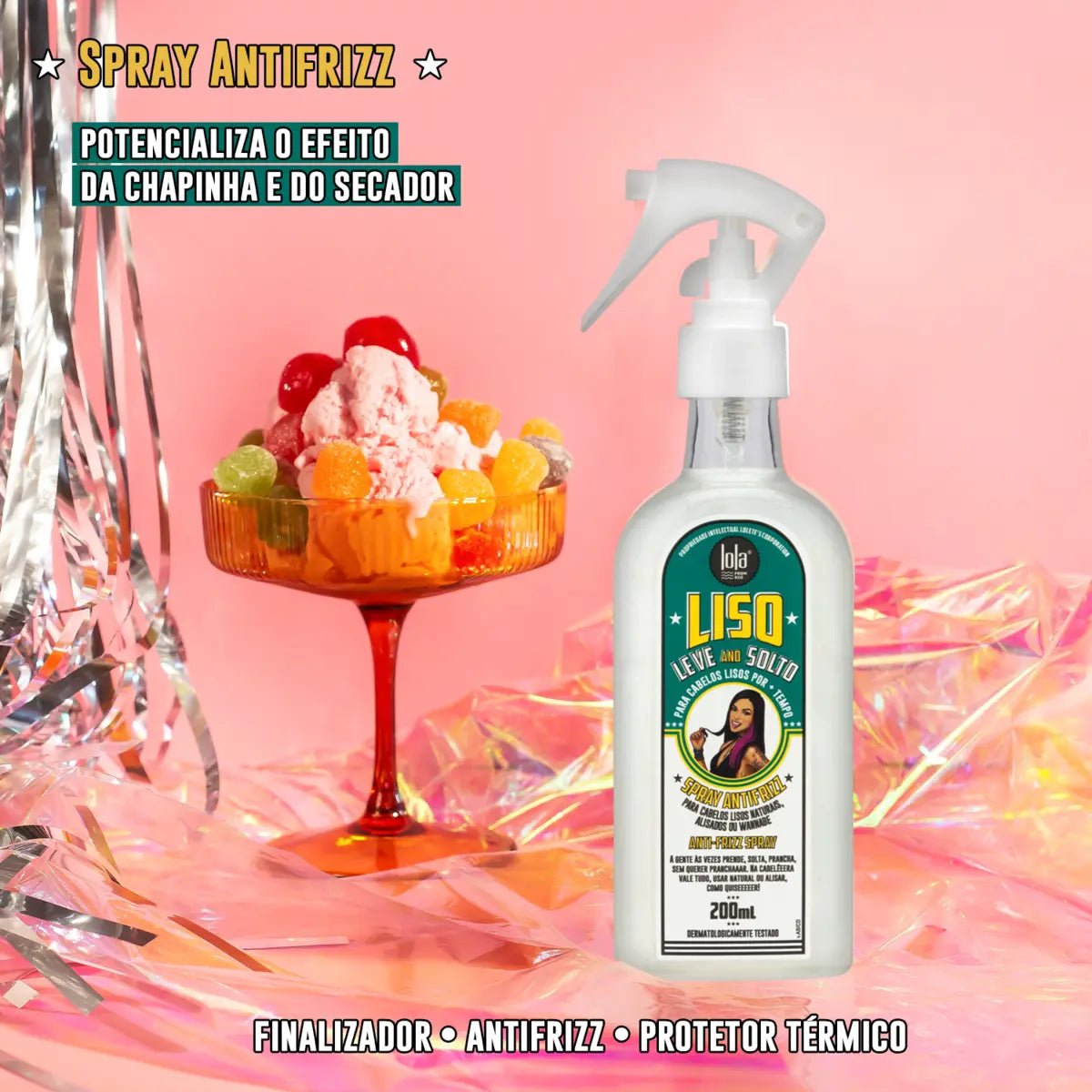 Liso, Leve and Solto Spray Antifrizz