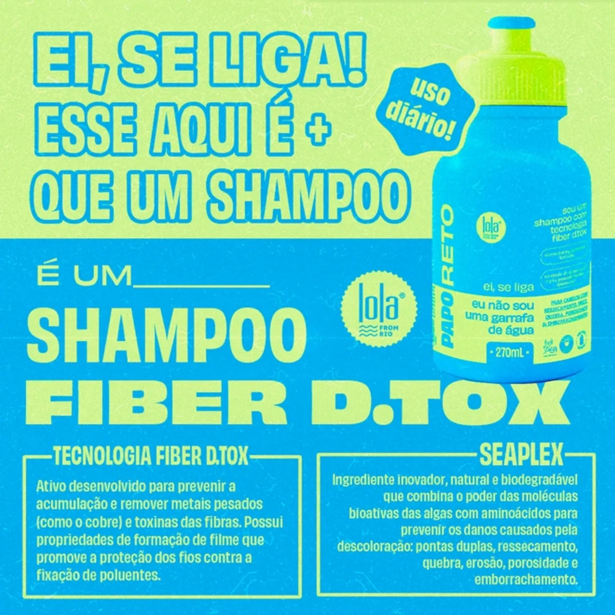 Papo Reto Shampoo Fibra D.TOX 270 ml